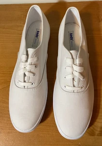 Keds Originals Women's Champion Lace Up White Canvas Sneakers Size 10S WF34000 - Picture 1 of 5