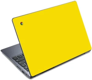 YELLOW Vinyl Lid Skin Cover Decal fits Acer Chromebook C720 - Picture 1 of 1