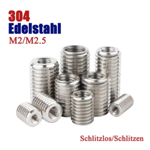 M2-M2.5 Gewinde Adapter Buchse 304 Edelstahl Gewindeeinsätze Reduzier Adapter - Bild 1 von 50