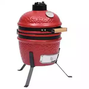2-in-1 Kamado-Grill Smoker Keramik 56 cm Rot - Bild 1 von 12