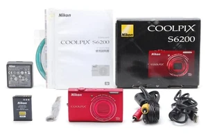 * LESEN! [NEUWERTIG in OVP] Nikon COOLPIX S6200 16.0MP Rot Digitalkamera aus JAPAN - Bild 1 von 9