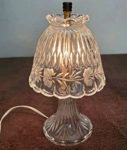 Lámpara tocador romance vintage Princess House Heritage cristal probado funciona usada en excelente estado - Imagen 1 de 9