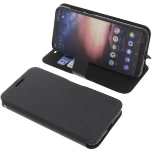 Funda para Nokia X6 Book Style Protectora Telefóno Móvil Estilo Libro Negra - Imagen 1 de 5