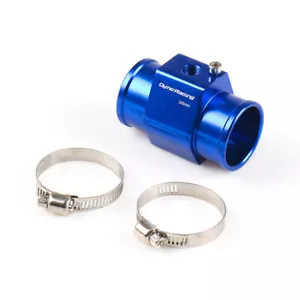 38mm Water Temp Temperature Joint Pipe Sensor Gauge Radiator Hose Adapter Blue - Picture 1 of 4