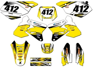 2000-2004 DRZ 400 VELOCITY Yellow Senge Graphics Kit Compatible with Suzuki - Picture 1 of 10