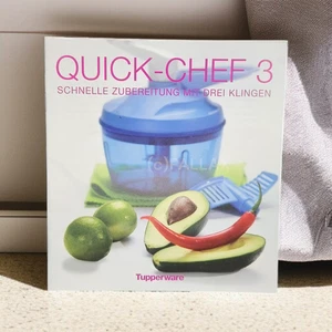 TUPPERWARE REZEPTHEFT QUICK-CHEF 3 SCHNELLE ZUBEREITUNG MIT 3 KLINGEN REZEPTE - Bild 1 von 1
