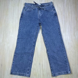 Pantalones de mezclilla informales Princess Polly PP DNM azul lavado medio tiro alto cintura 6 - Imagen 1 de 17