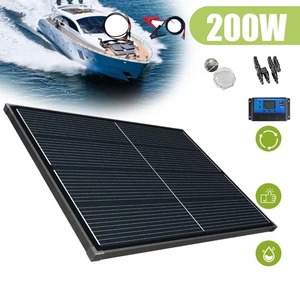 SARONIC Solarpanel 12v Monokristallin 200W Solarmodul Kit für Batterie Wohnmobil - Bild 1 von 12