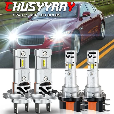 Bombillas LED de alta potencia H15+H7 para Jaguar XE 2017 sedán base 4 puertas 2,0 L Foto 1 de 4
