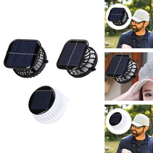 Solar Powered Fan for Outdoor Hat Lightweight Versatile Small Air Cooling Fan - Picture 1 of 15