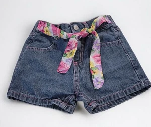 Girls Size 4 Jean Shorts With Floral Tie The Childrens Place - Picture 1 of 6
