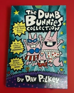 Four Dumb Bunnies Dav Pilkey Paperback Set In Dust Cover 2007 1st Edition Nice! - Picture 1 of 13