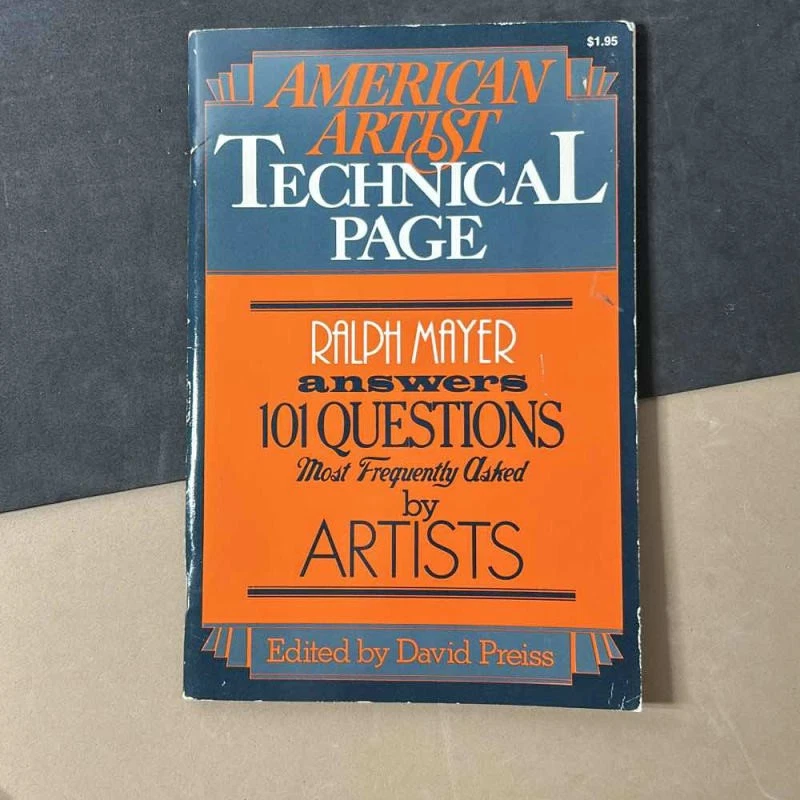 American Artist Technical Page Ralph Mayer 101 Questions Artists David Preiss - Image 1 of 1