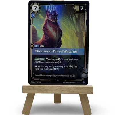 League of Legends Riftbound TCG Thousand-Tailed Watcher 116/298 Origins Rare - Image 1 of 2
