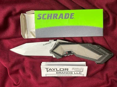 Cuchillo Schrade SCHA3 Tactical 4034 Tanto con Magic Assist y Alum. Mango Foto 1 de 4