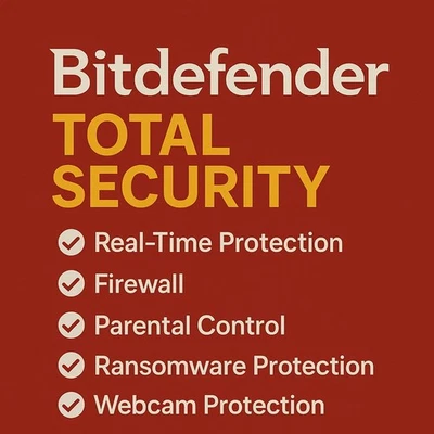 Bitdefender Total Security 2026 - 3 Years 3 Devices + Daily VPN - Image 1 of 4