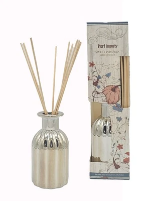 Pier 1 Reed Diffuser Set Home Fragrance Oil Sweet Pumpkin 10 oz Air Freshener ~ - Image 1 of 4