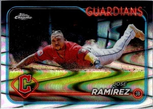 2024 Topps Chrome #173 José Ramírez Raywave Refractors - Picture 1 of 2