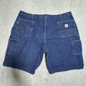 Carhartt FR Flame Resistant Denim Carpenter Shorts NFPA 2112 Men's Size 48 Blue - Picture 1 of 12