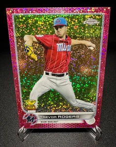 2022 Topps Chrome - Trevor Rogers - Magenta Speckle Refractor (#220/350) - #15 - Picture 1 of 4