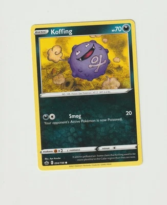 Koffing Pokemon TCG SWSH06 Sword & Shield Chilling Reign Card 094/198 - Image 1 of 3