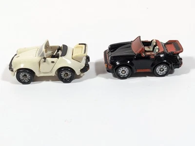 Белый и черный кабриолет Galoob Micro Machines Porsche 911. Винтаж. Лот из 2 - Изображение 1 из 4