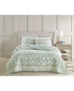 Charter Club Jacobean Border Quilt, King - Picture 1 of 5