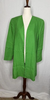Vintage Donna Karan New York Linen Blazer Size 2 - Image 1 of 4