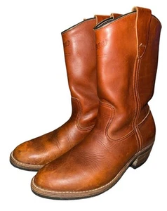 Botas Danner Pecos Roper Años 80 EE. UU. De Colección Cuero de Vaca Marrón Para Hombre Talla 8 M 1985 - Imagen 1 de 16