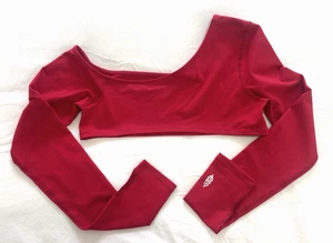 Free People Movement Damen rot sportlich Langarm One Shoulder Crop Top, Small - Bild 1 von 10