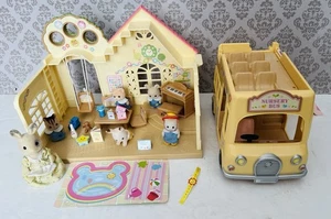 Sylvanian Families Nursery Playset & Nursery Bus With Accessories & Figures (L) - Picture 1 of 9