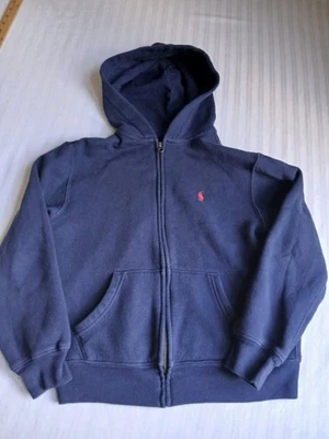 Ralph Lauren Jacket Kids Medium 10 / 12 Youth Fleece Full Zip Hooded Pony - Image 1 of 4