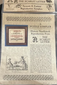 The Scarlet Letter Kreuzstich Set Reproduktion Sampler The Scarlet Letter Neu - Bild 1 von 4