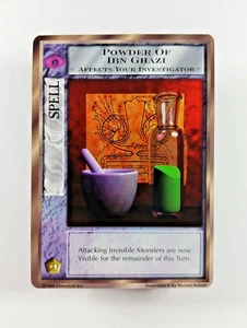 Pulver von Ibn Ghazi - Mythos CCG Karte (1996 Chaosium) Zauber, Cthulhu Lovecraft - Bild 1 von 2