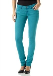 4Wards Jeans NEU Kurz-Gr.17-19 Damen Stretch Hose Röhre Tinted Blue Denim L30 