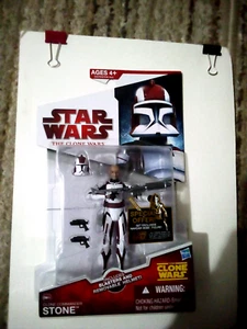 Hasbro Star Wars The Clone Wars Clone Commander Stone CW44 Action Figure 2009 - Picture 1 of 3