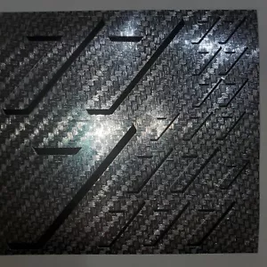 CARBON FIBER TEXTURED CHROME W/ BLACK #7's Racing DecalSheet 1/8-1/10-1/12RC - Picture 1 of 9