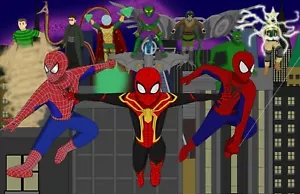"Spider-Man No Way Home" Original Fan Art - Wall Art Size 17" (W) x 11" (H) - Picture 1 of 7