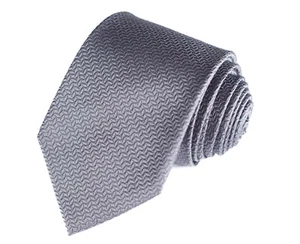 Michael Kors Mens Tie Navy Blue with Charcoal Gray Geometric Necktie 58"L x 3"W - Picture 1 of 7