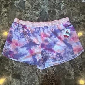 Reebok Women's Size 3XL Athletic Pink Purple Athletic Plus Size Gym Shorts - Picture 1 of 12