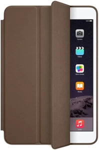 Official Apple iPad Mini Smart Case 1 2 3 Gen Natural Leather Olive Brown - Picture 1 of 12