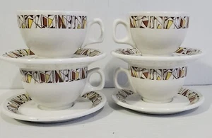 Restaurant Ware - Mugs &Saucers - Steelite International - Fanfare  x 4 Sets - Bild 1 von 9