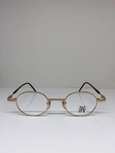 Vintage Jean Paul Gaultier JPG 57-7103 Eyeglasses C. Brushed Gold 44-22mm Japan - Picture 1 of 12