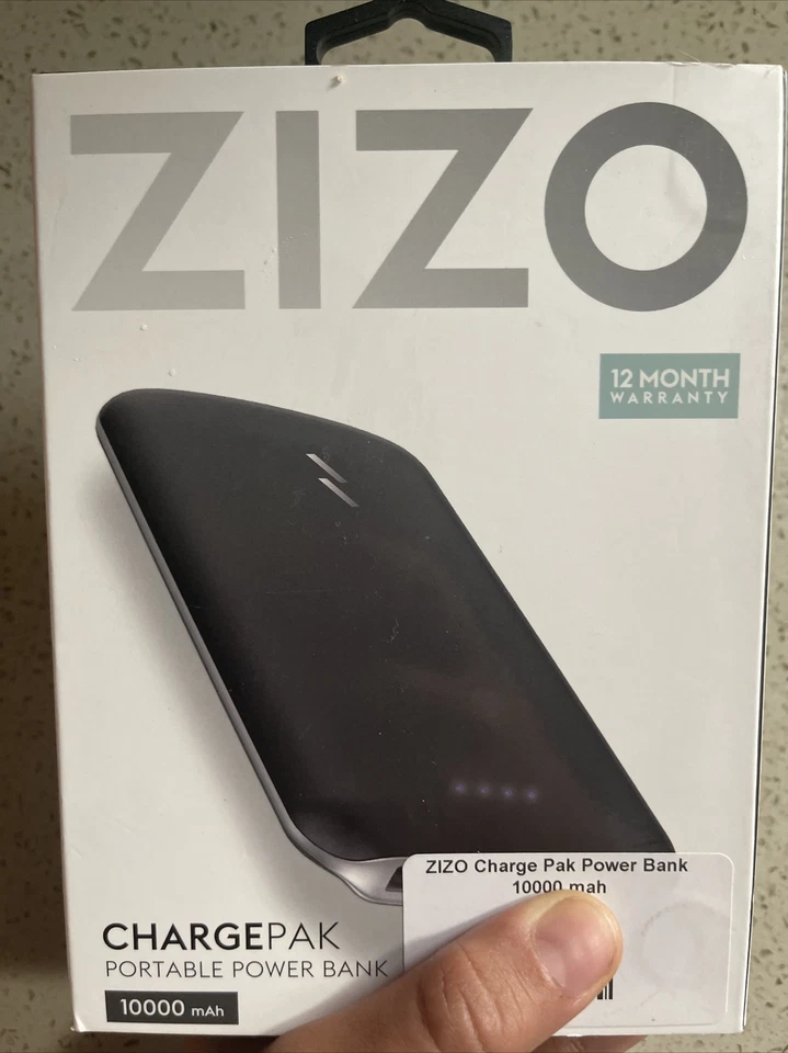 Power Bank portátil com 2 portas USB 10000mha ZIZO Chargepak - Imagem 1 de 1