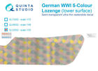 Qtsql32002 1:32 Quinta Studio German Wwi 5-Color Lozenge (Lower Surface)