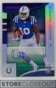Panini Rookie & Stars #137 2018 fuente Daurice novato automático/25 Colts - Imagen 1 de 2