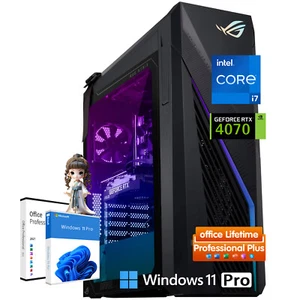 ASUS ROG G16CH Gaming Desktop W11P+Office i7-13700KF-RTX 4070 | 64GB RAM-2TB SSD - Picture 1 of 7