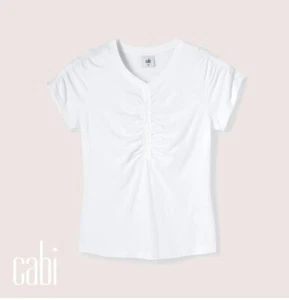 Cabi New NWT It's A Cinch Tee #6544 White XS - XL Was $79 - Picture 1 of 3
