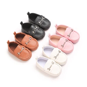 Baby Infant Classic Leather Baby Shoes Boy Girl Soft Sole Size 1  3(0-18 Months) - Bild 1 von 26