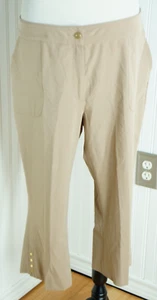 EP Pro Golf Shorts Women's Size 14 Pockets Capri Bottoms Active Stretch Beige - Picture 1 of 5